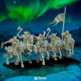 Grupo de mando de los Jinetes del Viento de Ceniza. La Horda de los Nacidos de la Ceniza