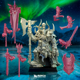Jarl Mordryn con armas modulares. La Horda de los Nacidos de la Ceniza