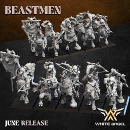 Beast Boar Archers. Beastmen