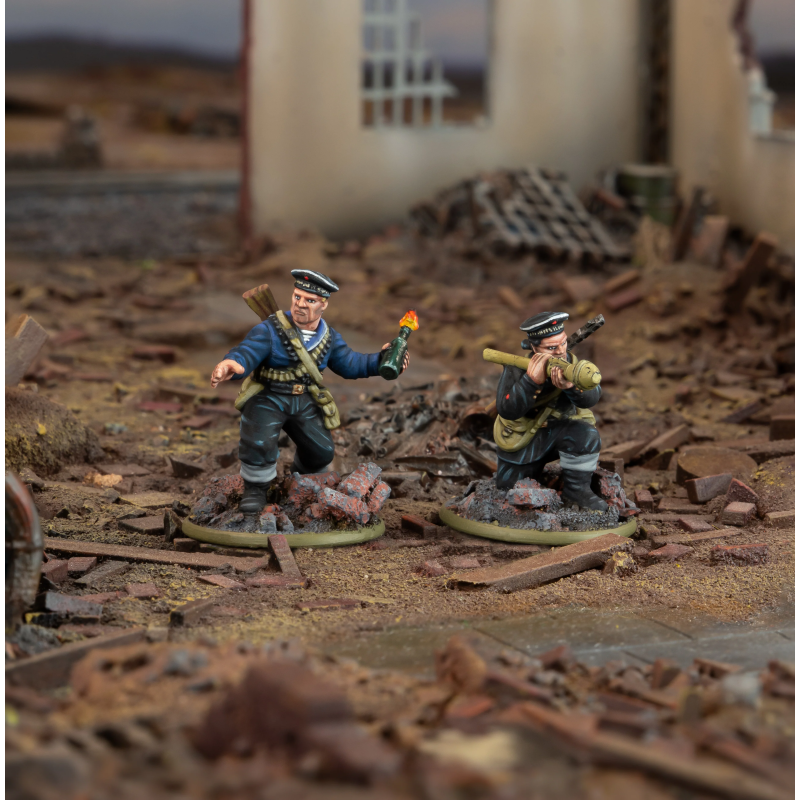 Equipo antitanque Brigada naval soviética ‘Tank Hunters’