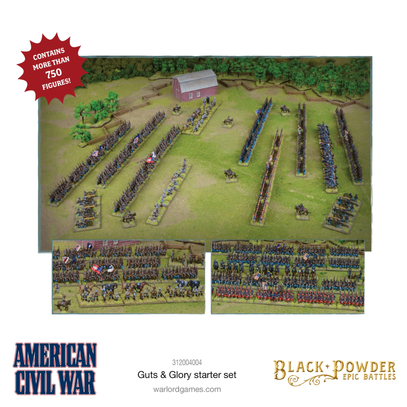 Set de inicio: BP Epic Battles: American Civil War Guts & Glory (inglés)