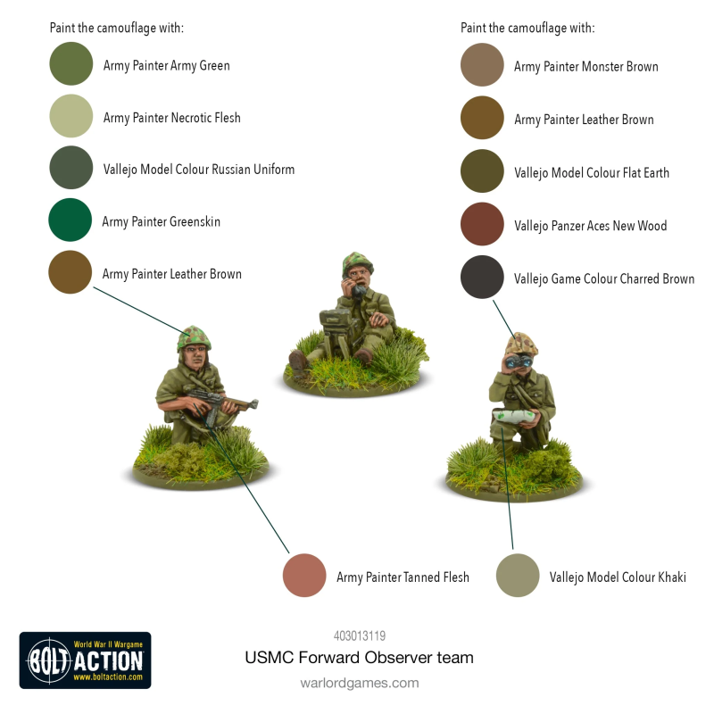 Equipo de observador avanzado US Marine Corps