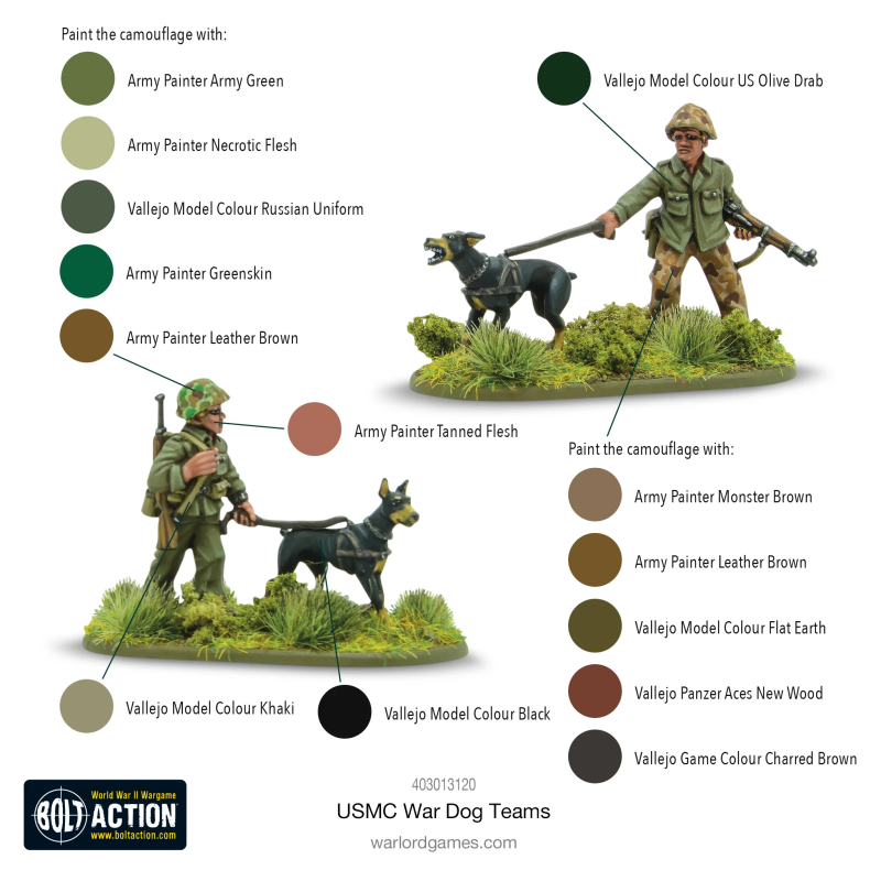 US Marine Corps War Dog Teams