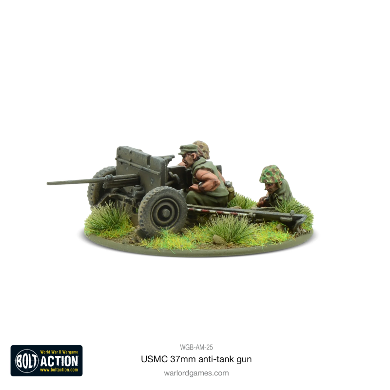 Cañón antitanque US Marine Corps M3A1 37mm