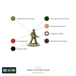 Escuadra de infantería Belgian Army