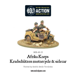 Afrika Korps Kradschutzen Motorcycle & Sidecar
