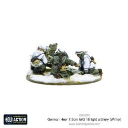 German Heer (Winter) 7.5cm leIG 18 Light Artillery