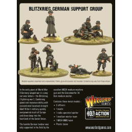 Blitzkrieg German Support Group (HQ, Mortar & MMG)