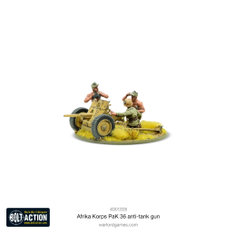Cañón antitanque Afrika Korps Pak 36 ligero
