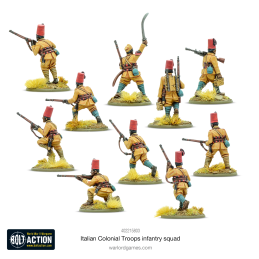 Escuadra de infantería italiano Colonial Troops