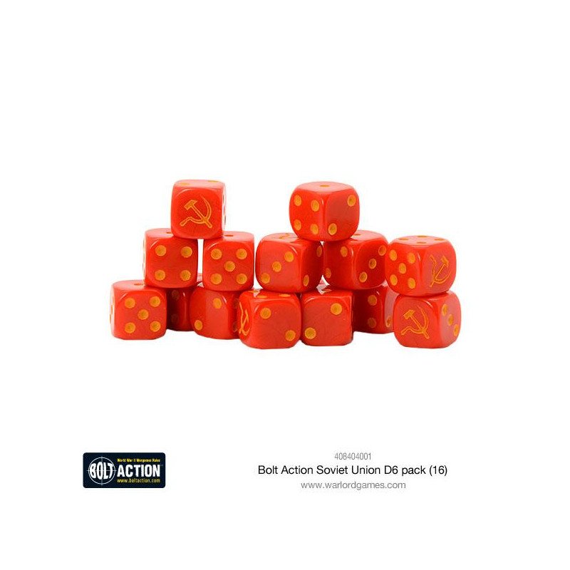 Soviet Union D6 Dice (16)