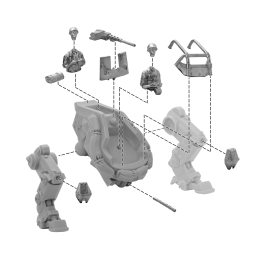 Konflikt '47: United States M3A2 Pondskater Scout Walker
