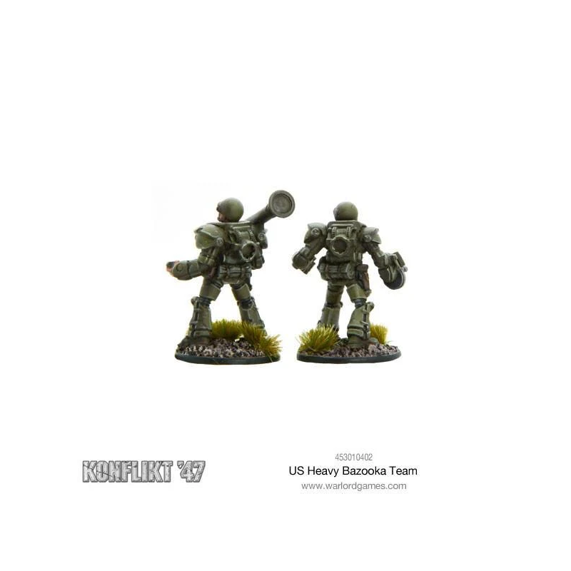 Konflikt '47: United States Heavy Infantry Bazooka Team (2 Miniatures)