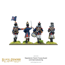 Napoleonic French Young Guard Command Advancing