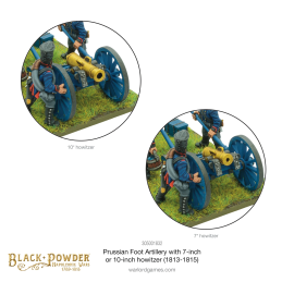 Napoleonic Prussian Foot Artillery with 7 or 10 Inch Howitzer (1813-1815)