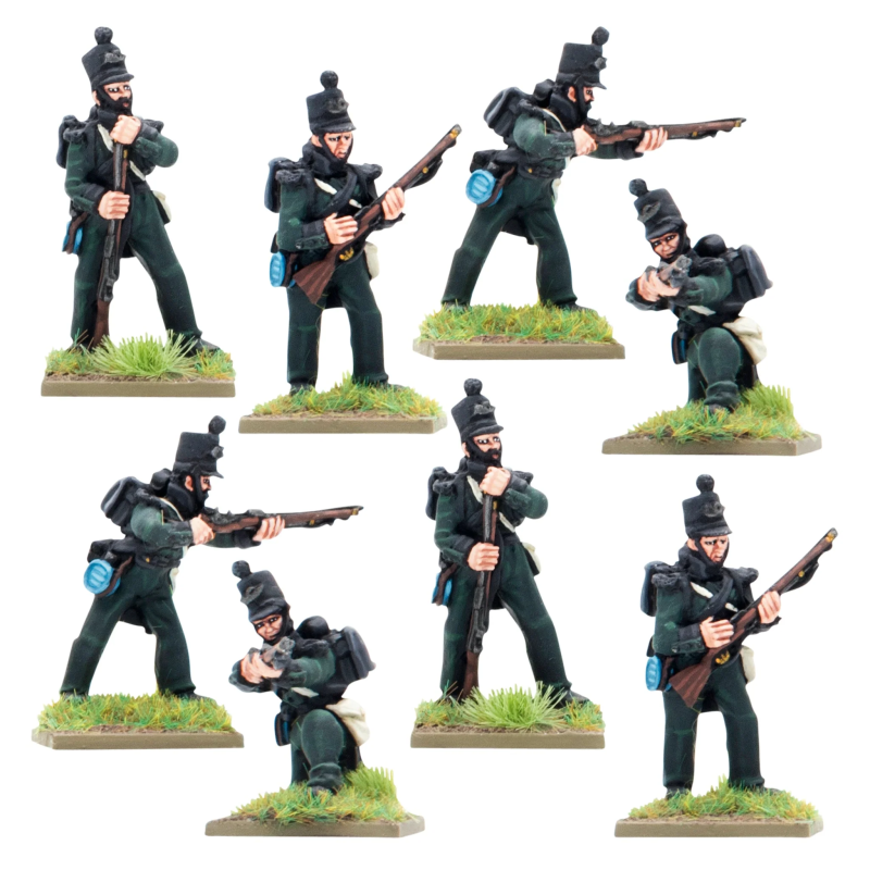 Mando Crimean War británico Rifle Brigade in Shakos