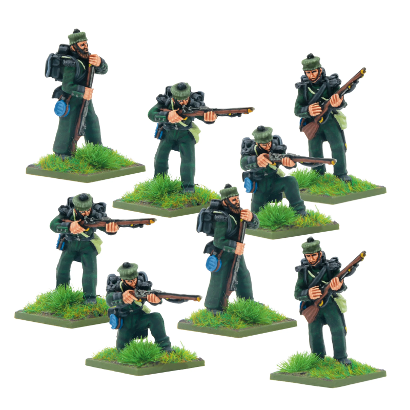 Crimean War British Rifle Brigade in Forage Caps