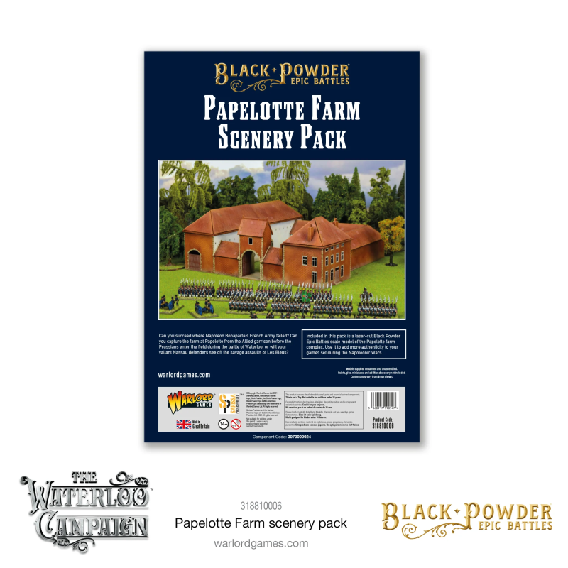 BP Epic Battles: Waterloo - Papelotte Farm Scenery Pack