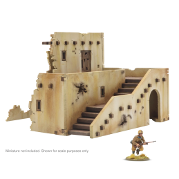 Adobe Building Ruins (Clay Bricks Desert Building)