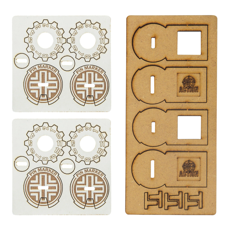 Bolt Action: MDF Unit Pin Markers - Germany