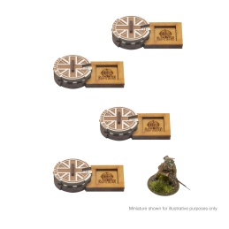 Bolt Action: MDF Unit Pin Markers - Great Britain