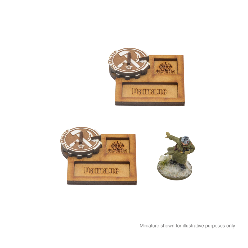 Bolt Action: MDF Vehicle Pin Markers - Soviet Union