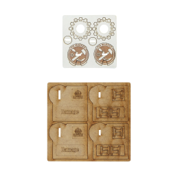 Bolt Action: MDF Vehicle Pin Markers - Soviet Union