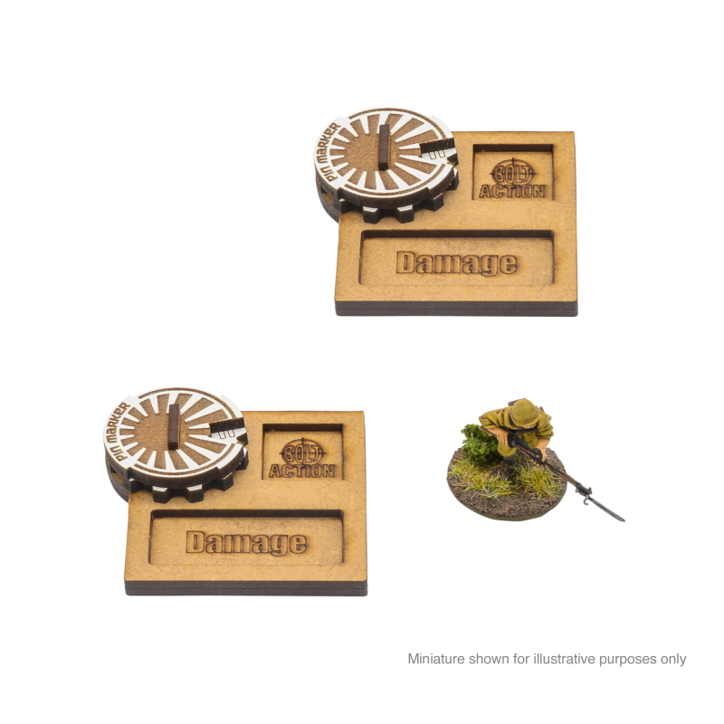Bolt Action: MDF Vehicle Pin Markers - Japan