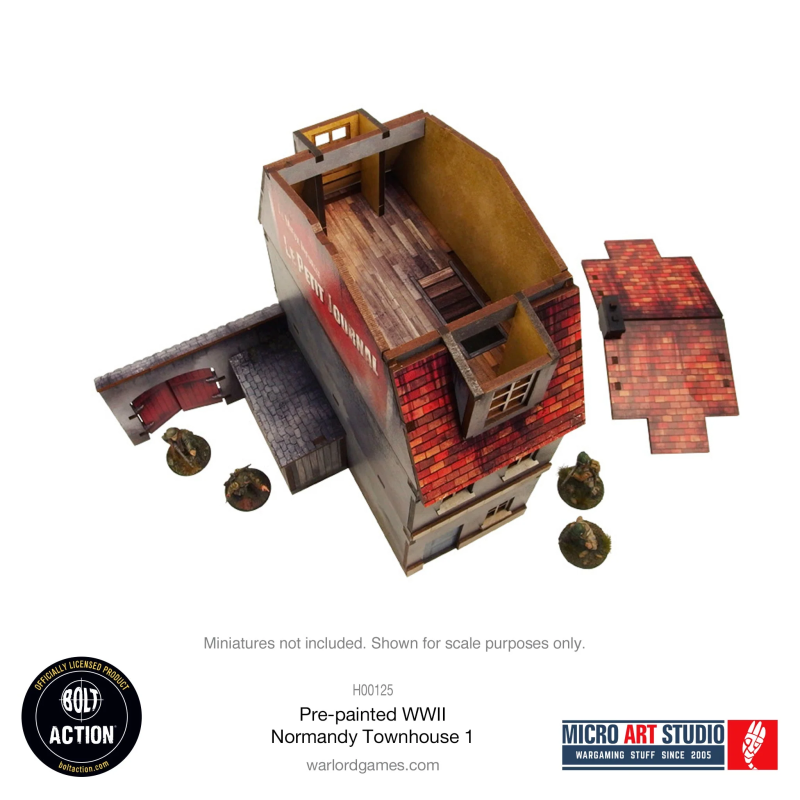 Pre-Painted WW2 Normandy Townhouse 1