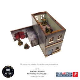 Pre-Painted WW2 Normandy Townhouse 1