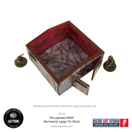 Pre-Painted WW2 Normandy Large Tin Shed