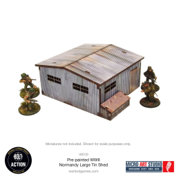 Pre-Painted WW2 Normandy Large Tin Shed