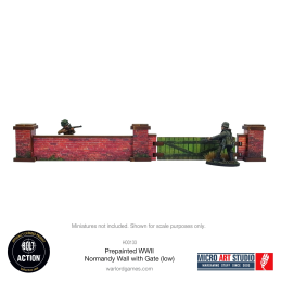 Pre-Painted WW2 Normandy Walls with Gate (low)