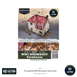 Pre-painted WW2 Normandy Farmhouse