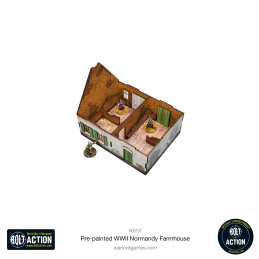 Pre-painted WW2 Normandy Farmhouse