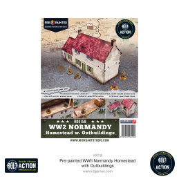 Pre-painted WW2 Normandy Homestead with Outbuildings