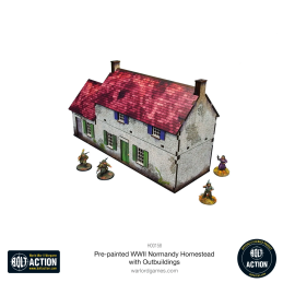 Pre-painted WW2 Normandy Homestead with Outbuildings