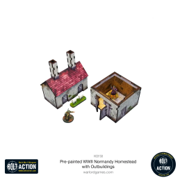 Pre-painted WW2 Normandy Homestead with Outbuildings