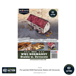 Pre-painted WW2 Normandy Stable with Dovecote