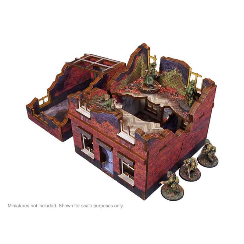 Pre-Painted WW2 Ostfront Stalingrad Small House (With Garage) (3)