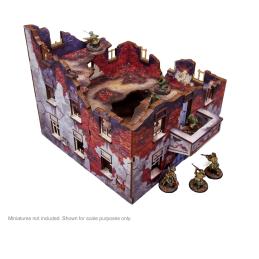 Pre-Painted WW2 Ostfront Stalingrad Apartment Block Front (1)