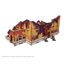 Pre-Painted WW2 Ostfront Stalingrad School Left (With Balcony) (1)