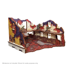 Pre-Painted WW2 Ostfront Stalingrad School Left (With Balcony) (1)
