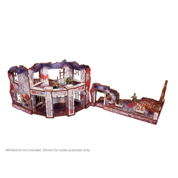 Pre-Painted WW2 Ostfront Stalingrad Univermag Front (With Balcony) (2)