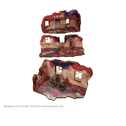 Pre-Painted WW2 Ostfront Stalingrad Ruined Building (3)