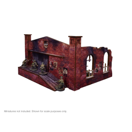 Pre-Painted WW2 Ostfront Stalingrad Factory Back (with ramp) (1)