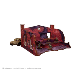 Pre-Painted WW2 Ostfront Stalingrad Factory Back (with ramp) (1)