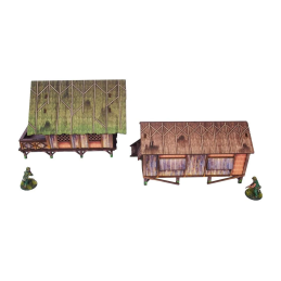 Pre-Painted WW2 Pacific Jungle Huts