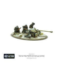 German Heer (Winter) 75mm Pak 40 Anti Tank Gun