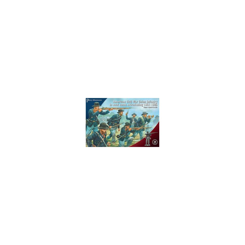 American Civil War Union Infantry in sack coats Skirmishing